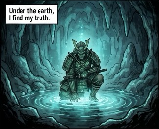 Under the earth, I find my truth.